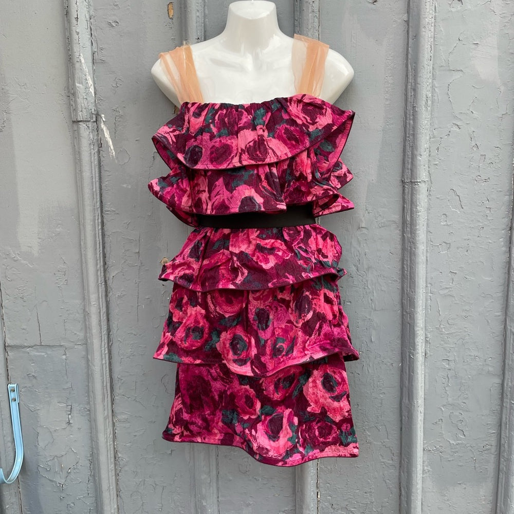 Lanvin x H&M Silk Tiered Dress no 9, size 6
