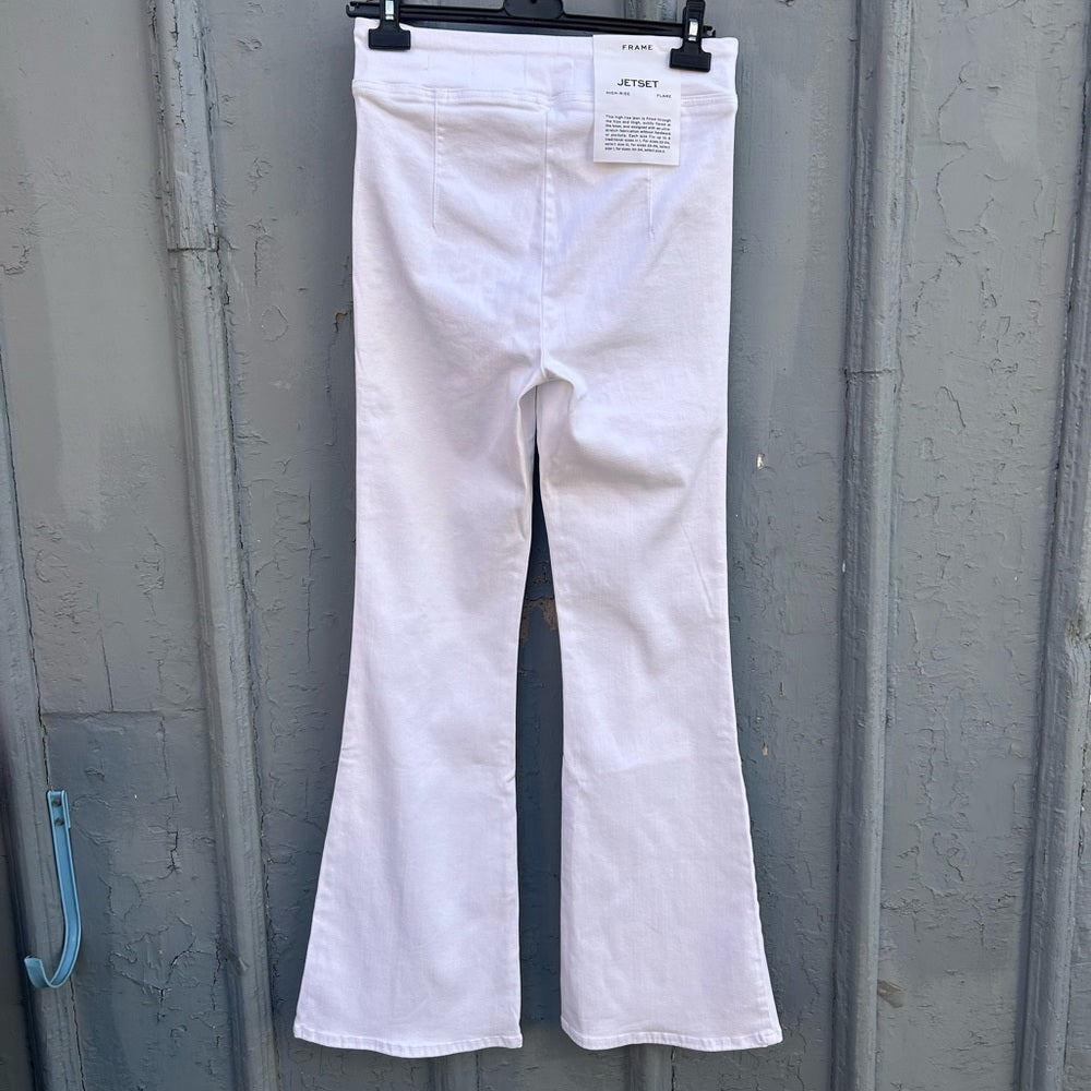 Frame White Jet Set Flare, BNWT, size 2 (Waist 30-34)
