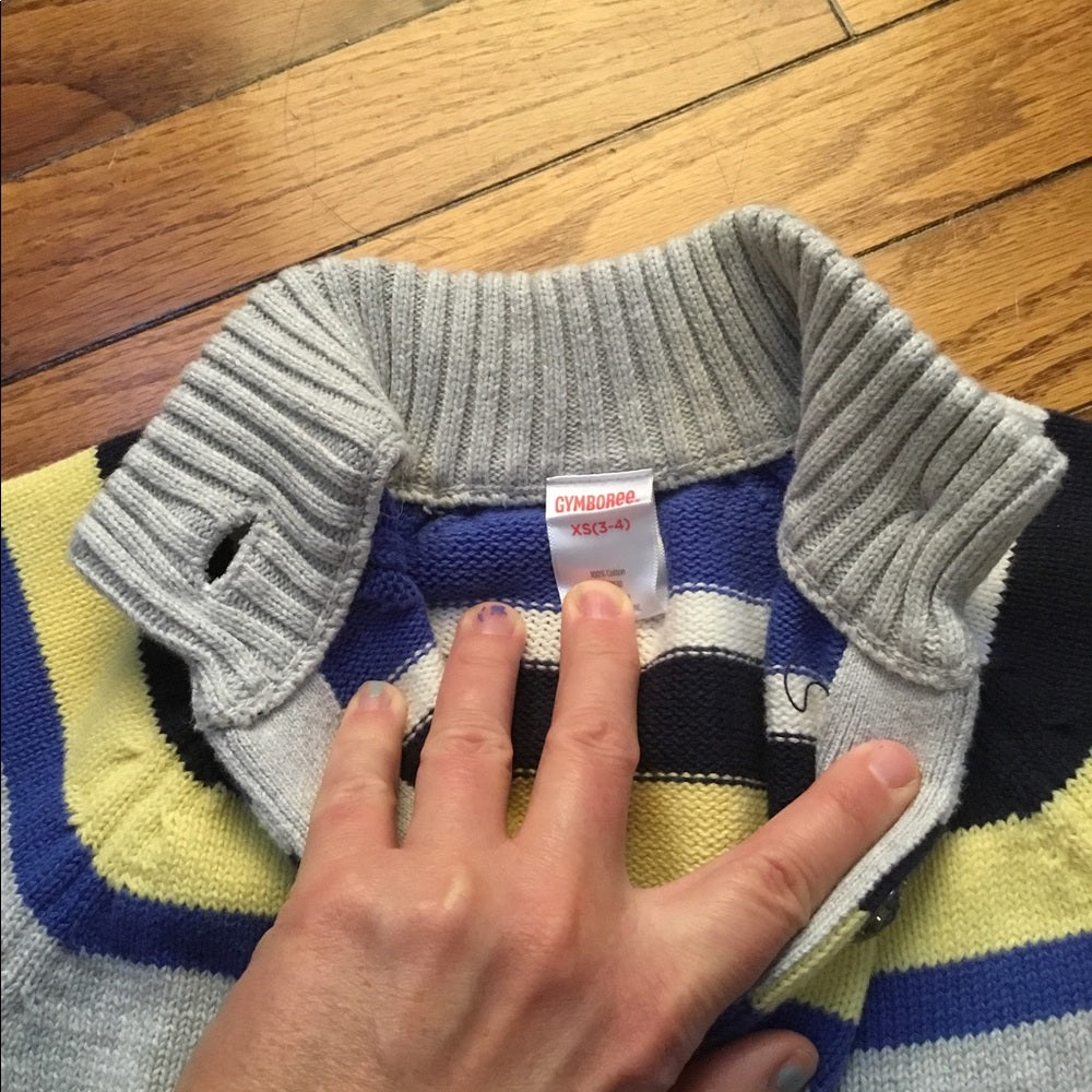 Gymboree striped cardigan size 3-4