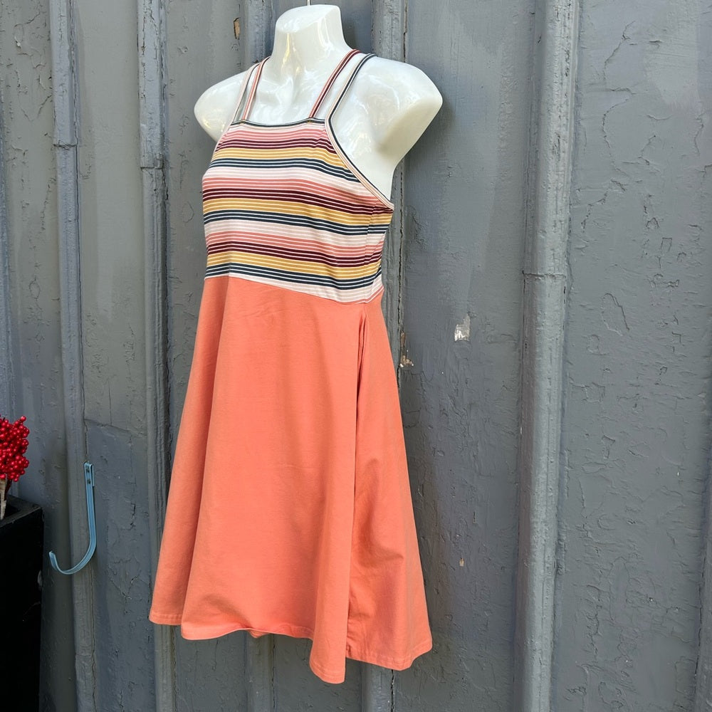 Pact Fit & Flare Strappy dress, BNWT, size M