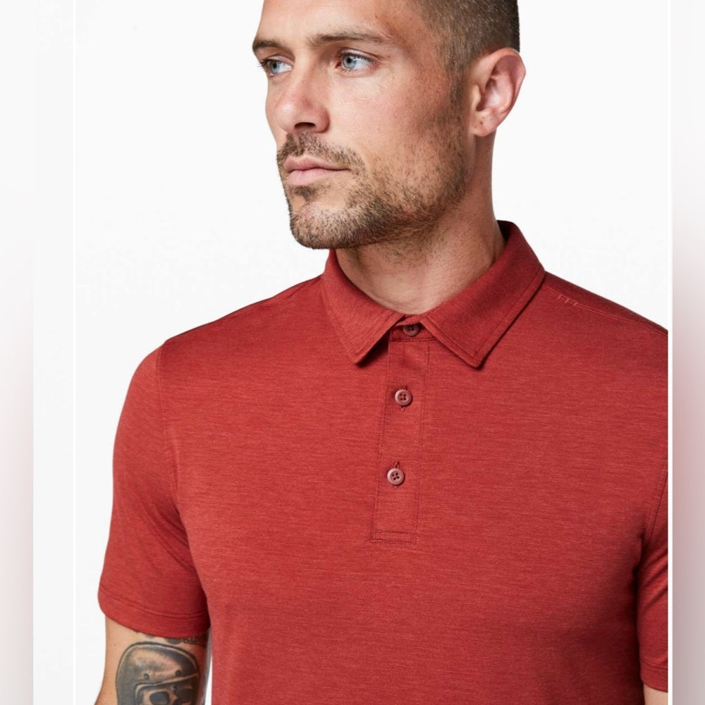 Lululemon Evolution Short Sleeve Polo Shirt, Size M