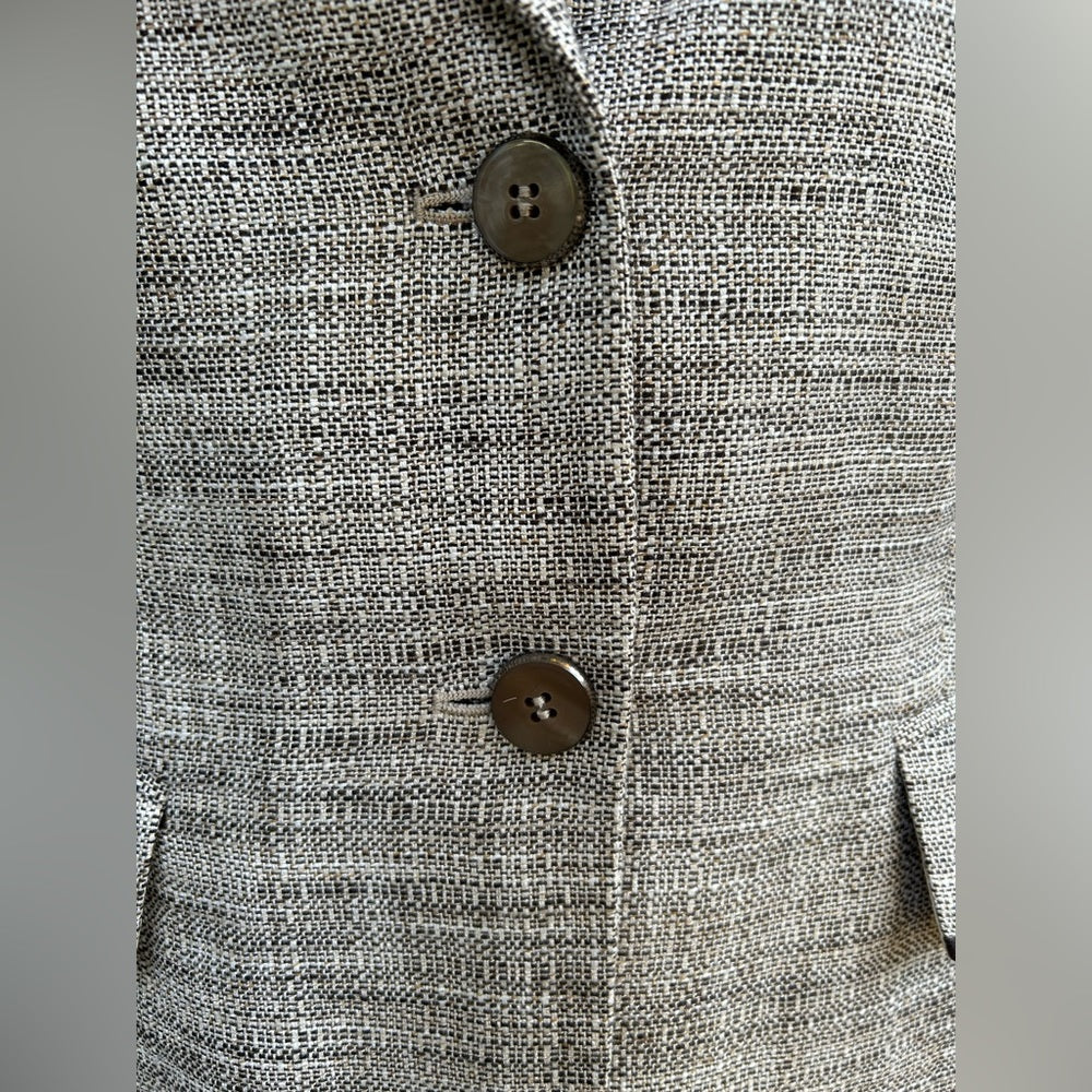 Max Mara Grey Tweed Blazer, approx size M