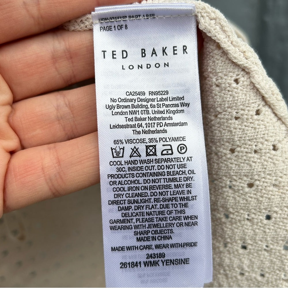 Ted Baker knit Yensine Tank, size Ted “4” (8/10)