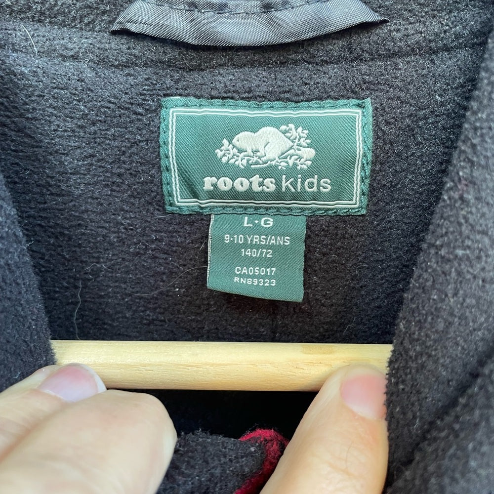 Roots Plaid Shacket, size 9/10 years old