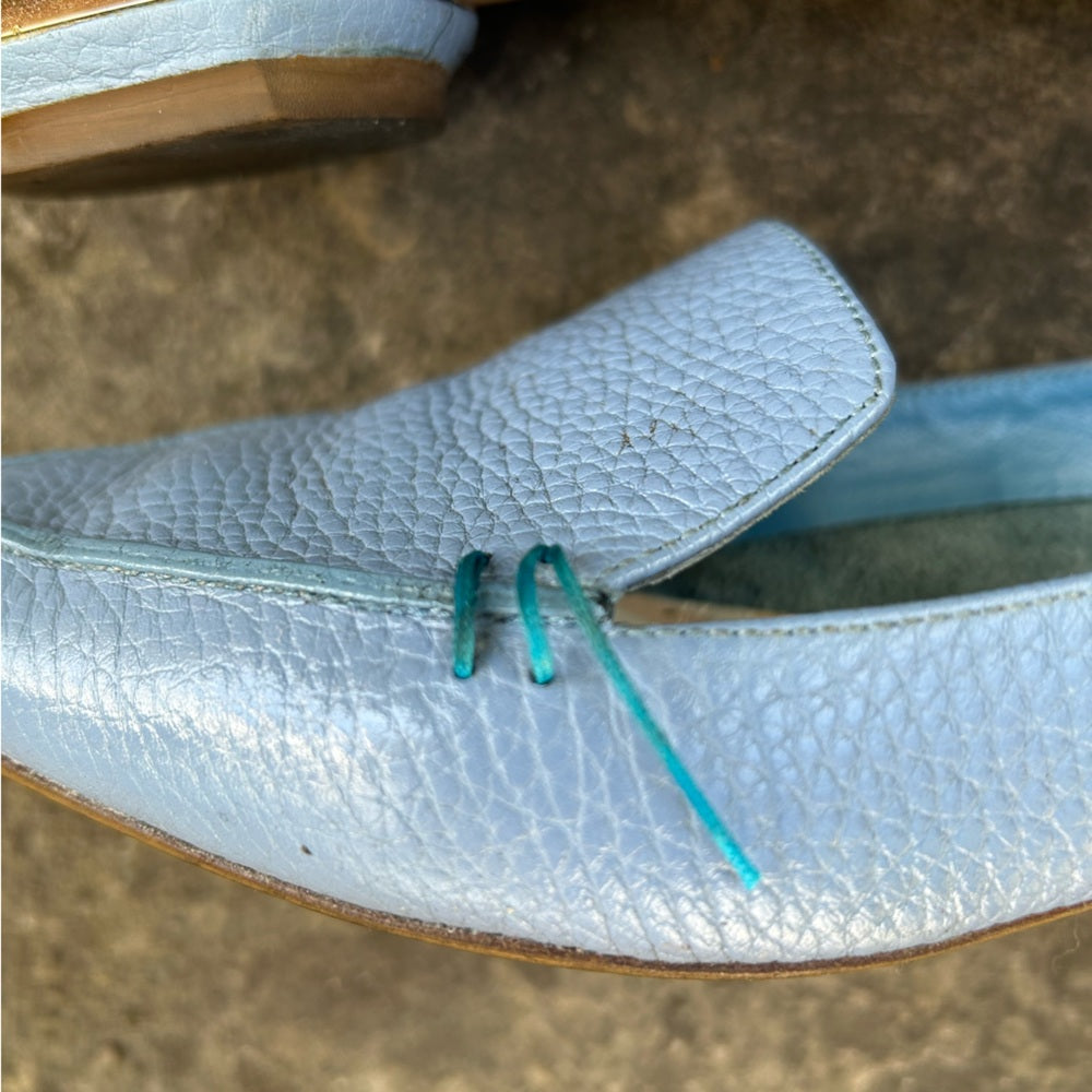 Nicholas Kirkwood Blue Beya Flat Loafer, size 38