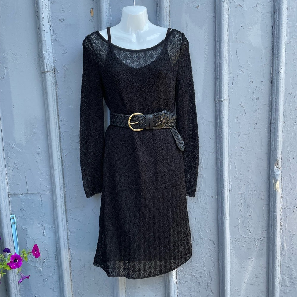 Missoni black knit shift dress, size 40 (Size US 4)