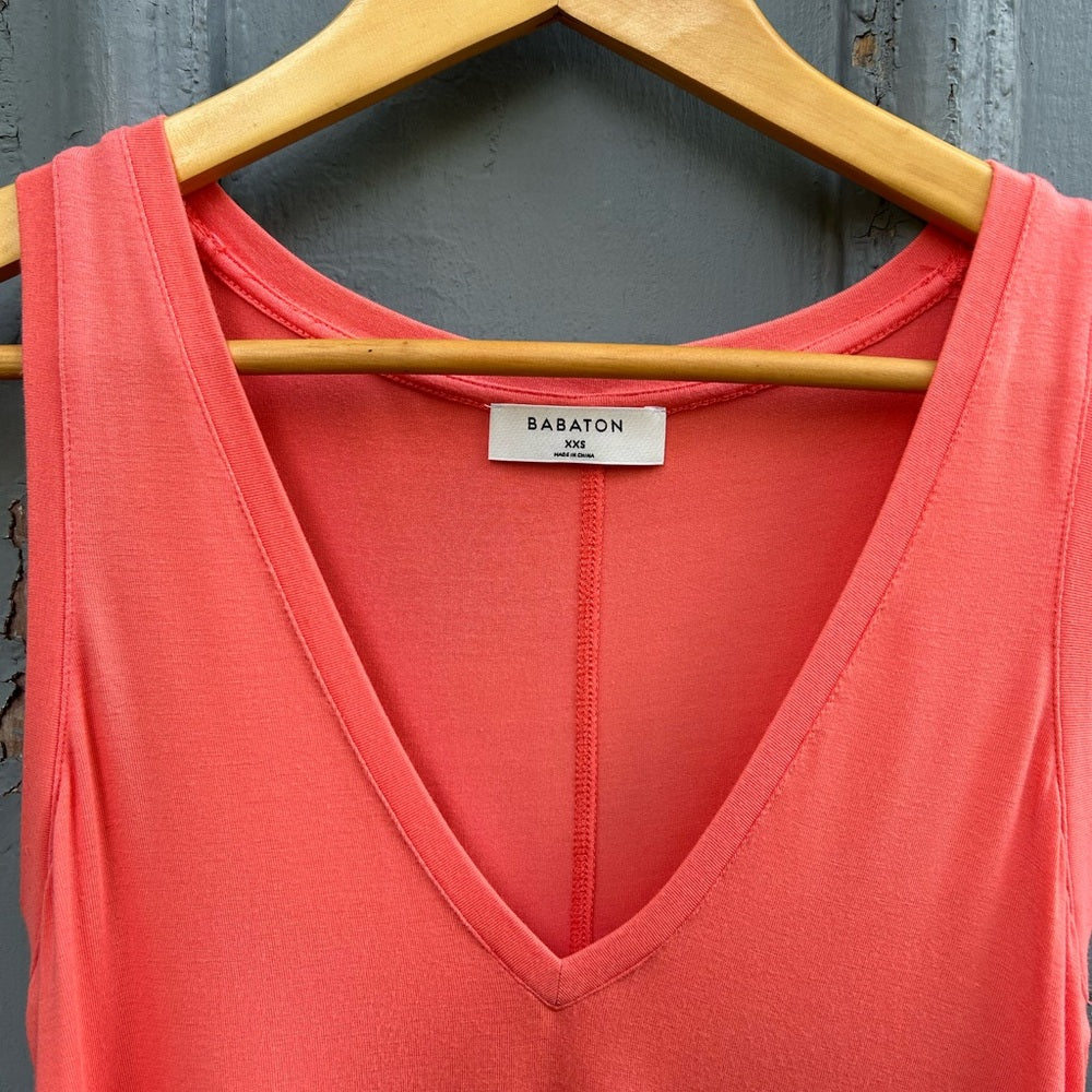 Babaton Coral V neck tank, size xxs