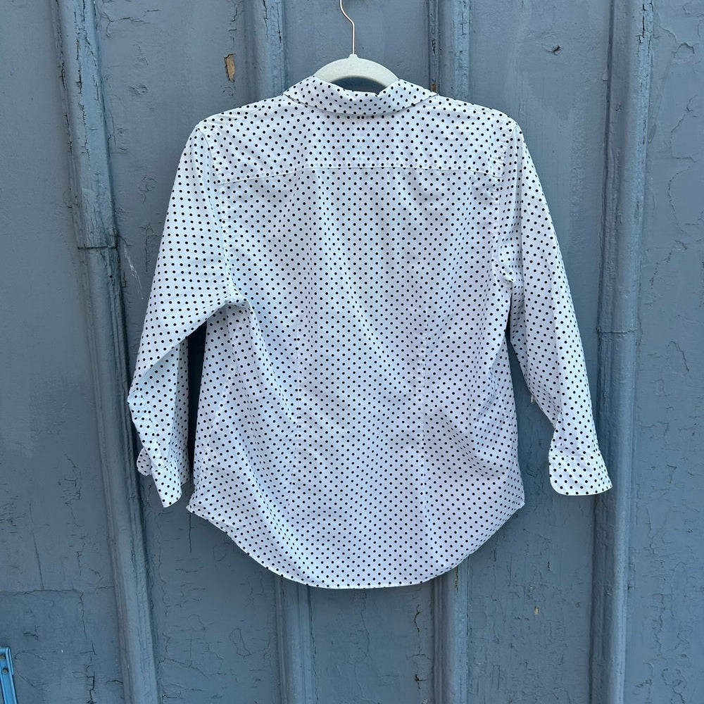 Lauren Ralph Lauren Polka Dot Button-down, Size M