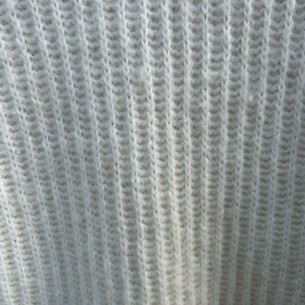Vince Cream mock alpaca wool turtleneck with crochet, size xs