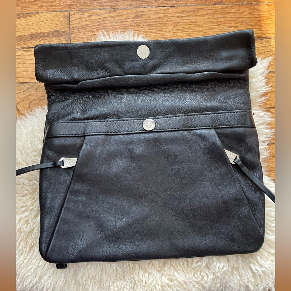 New Christopher Kon soft leather large clutch with straps