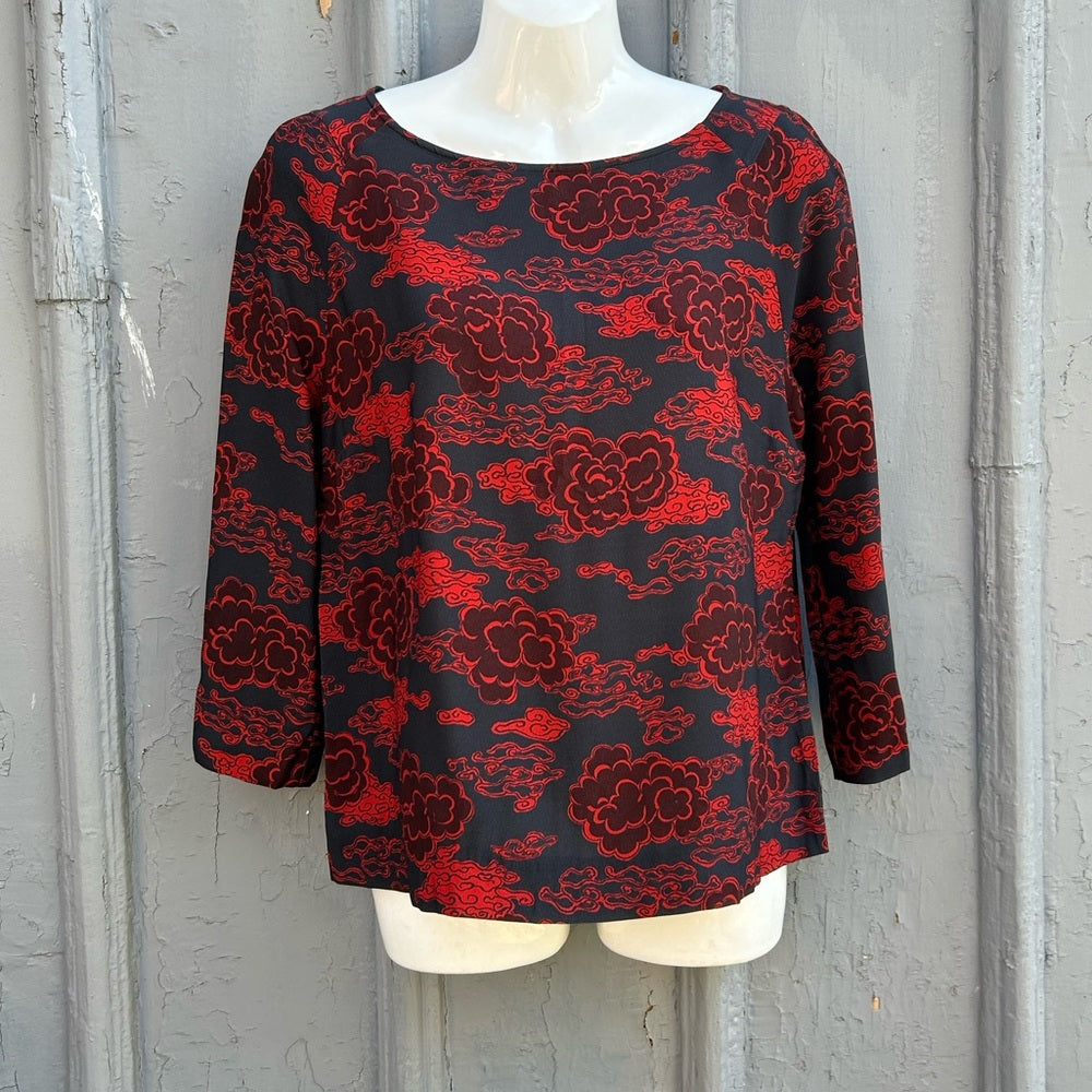 Dries Van Noten Chinoiserie Blouse, size 36