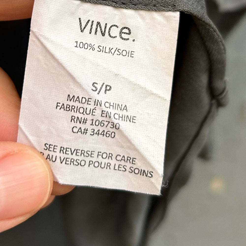 Vince Georgette Silk Cap Dolman Sleeve Blouse, Small (oversized)