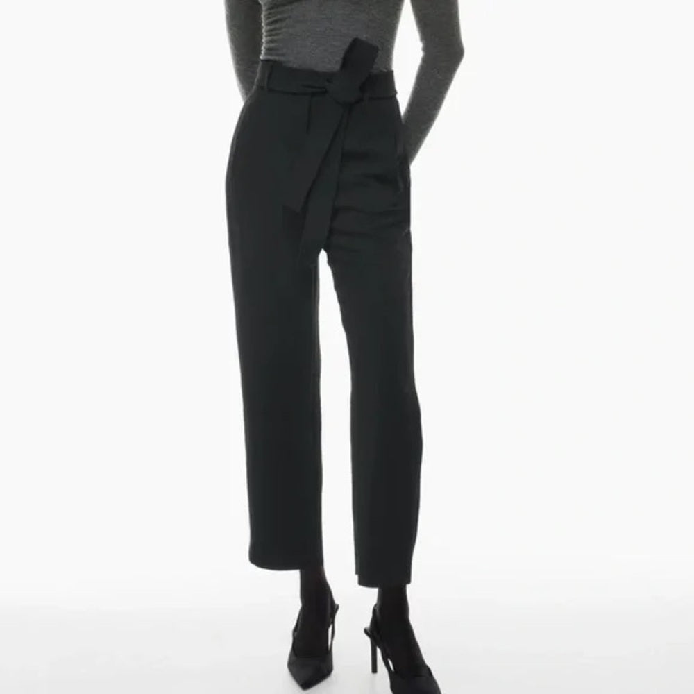 Wilfred Jallade cashmere Wool Tie Front Pant, size 6