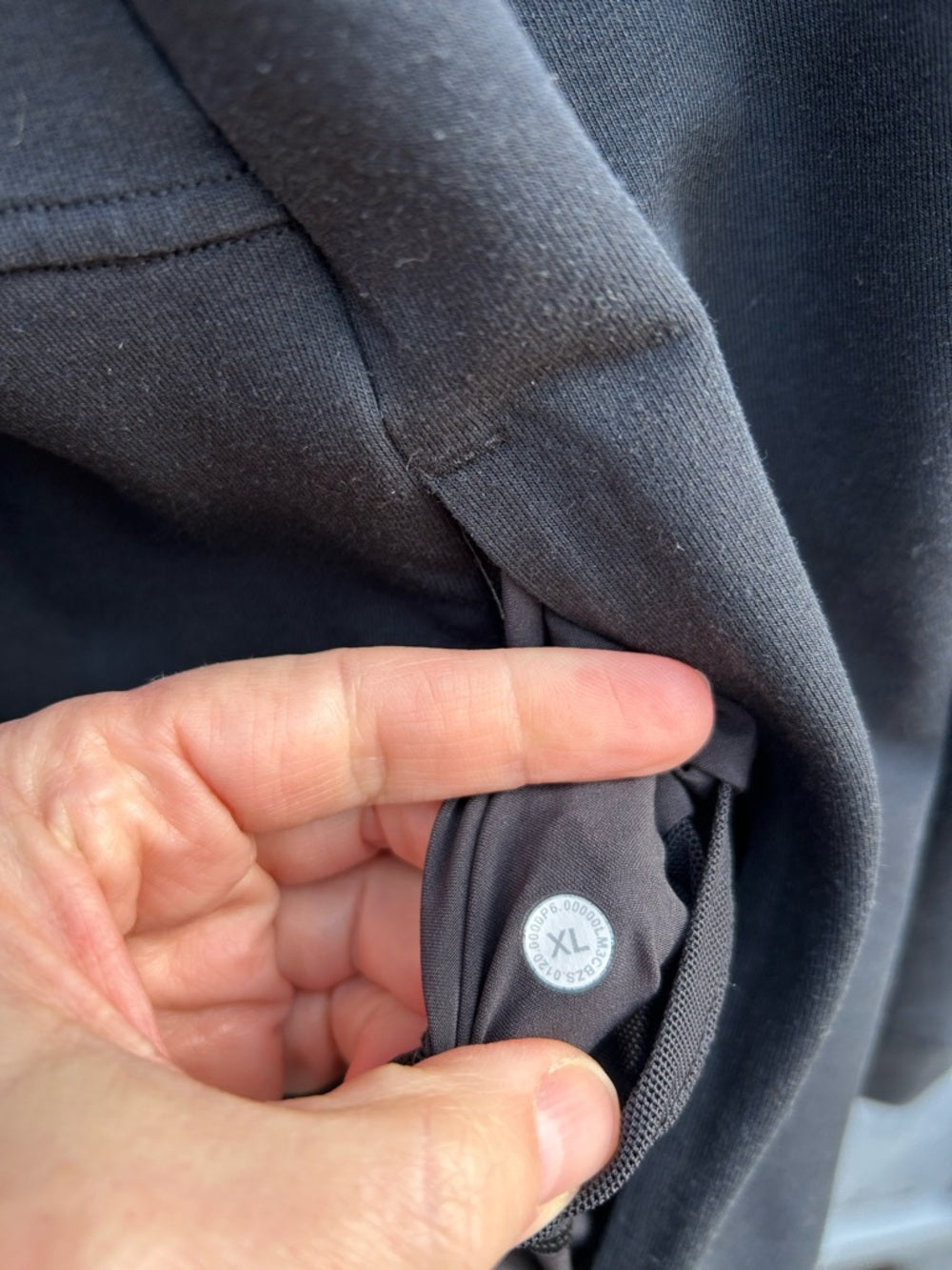 Lululemon Black City Sweat Full Zip Hoodie, size XL