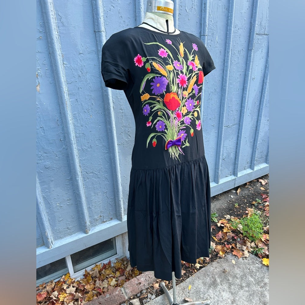 Alan Cherry Vintage 80’s Silk Dress & Jacket, size 8