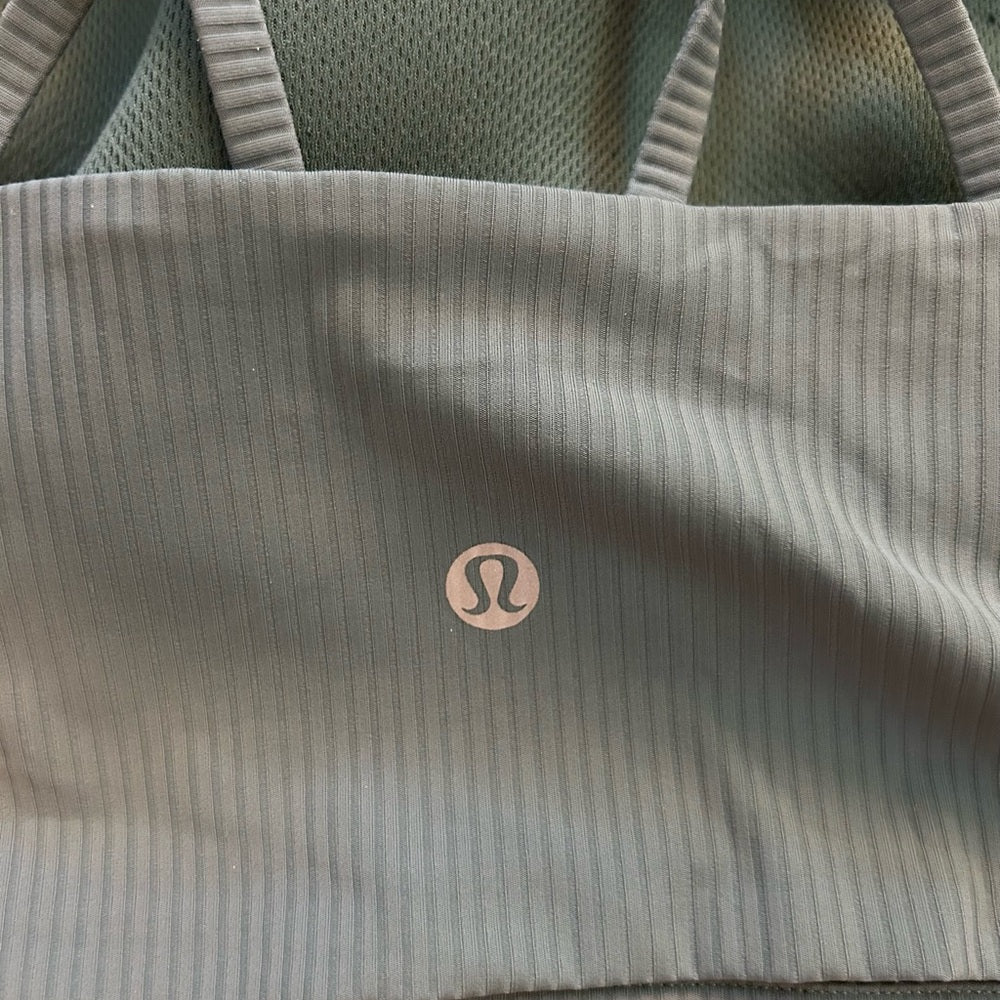 Lululemon Like a Cloud Ribbed Longline Bra B/C Cup - Medium Forest