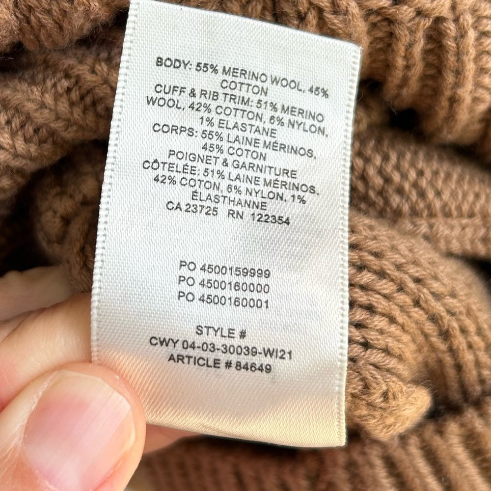 Wilfred Brown Anya Sweater, size M