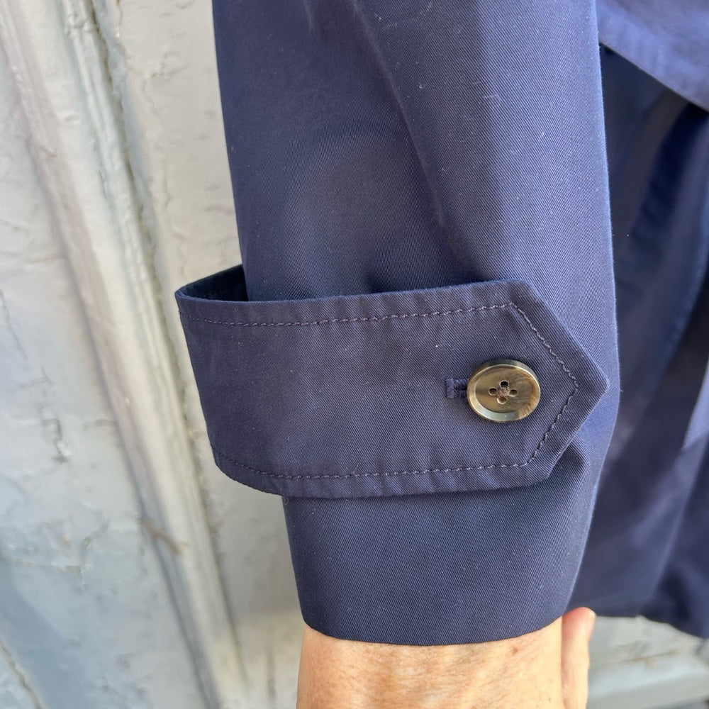 Gap Navy Icon trench coat, size M