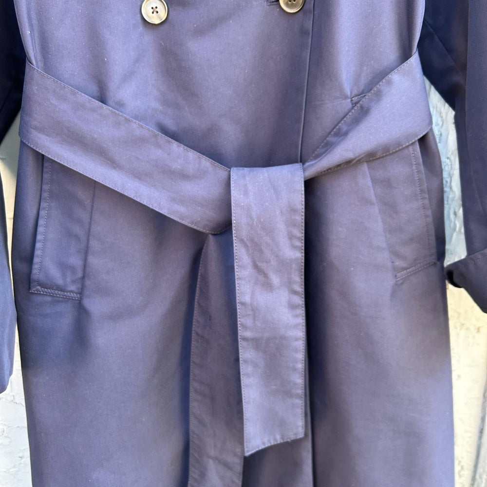Gap Navy Icon trench coat, size M
