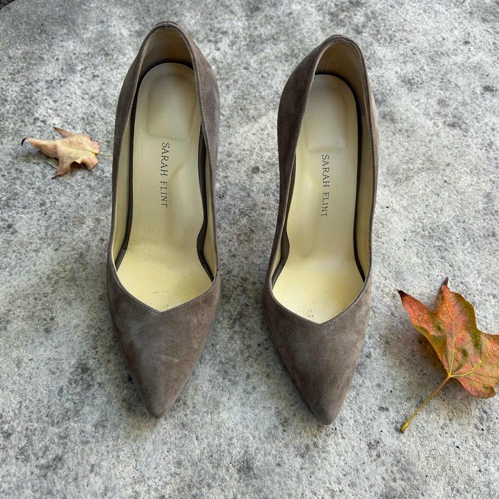 Sarah Flint Suede Perfect Pumps, size 37.5