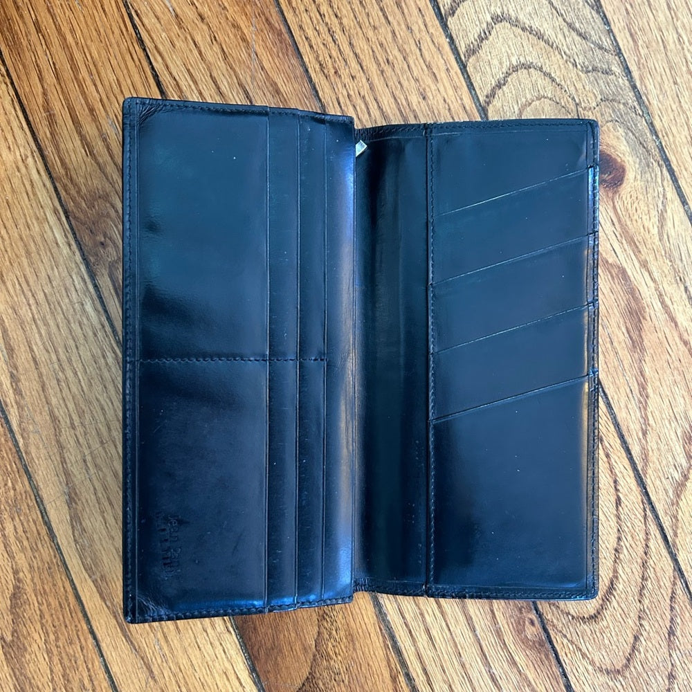 Jean Paul Gautier Wallet, 7 1/4” x 3.5”