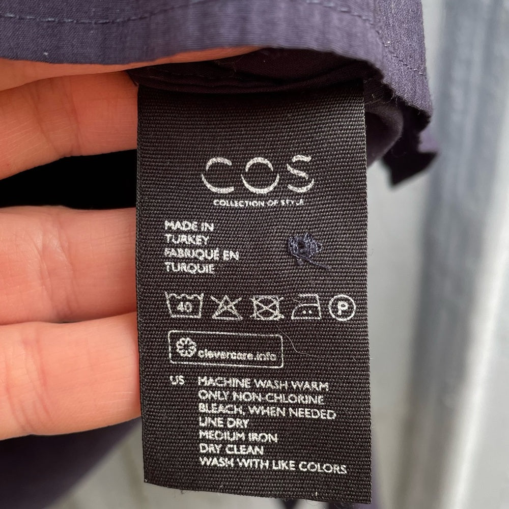 COS Navy Tunic Top, size 4