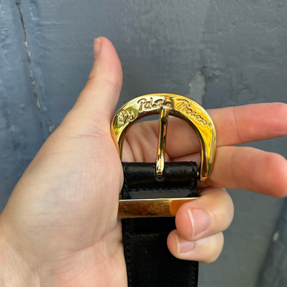 Vintage Paloma Picasso Gold X detail Belt, Small