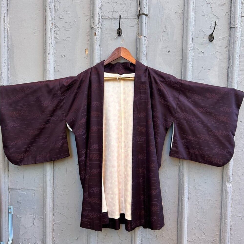Vintage Purple Kimono Jacket