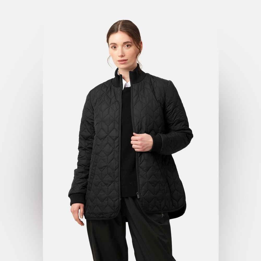 Ilse Jacobsen Short quilted A-shaped coat, size 8