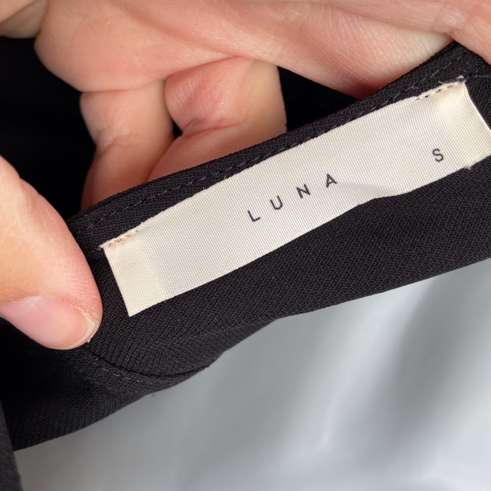 Luna Black Blouse, size Small