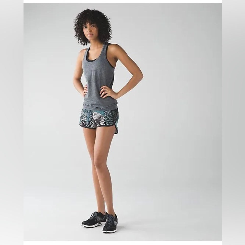 Lululemon 2016 Seawheeze Tracker Short, size 6 Secret Society Tofino Teal