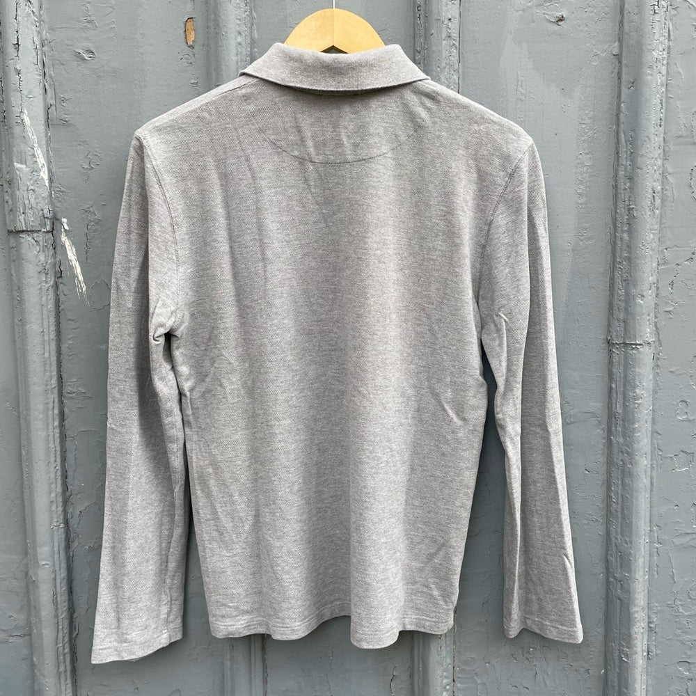 Hugo Boss Grey Polo Long Sleeve top, size 16 years old (Men’s Small)
