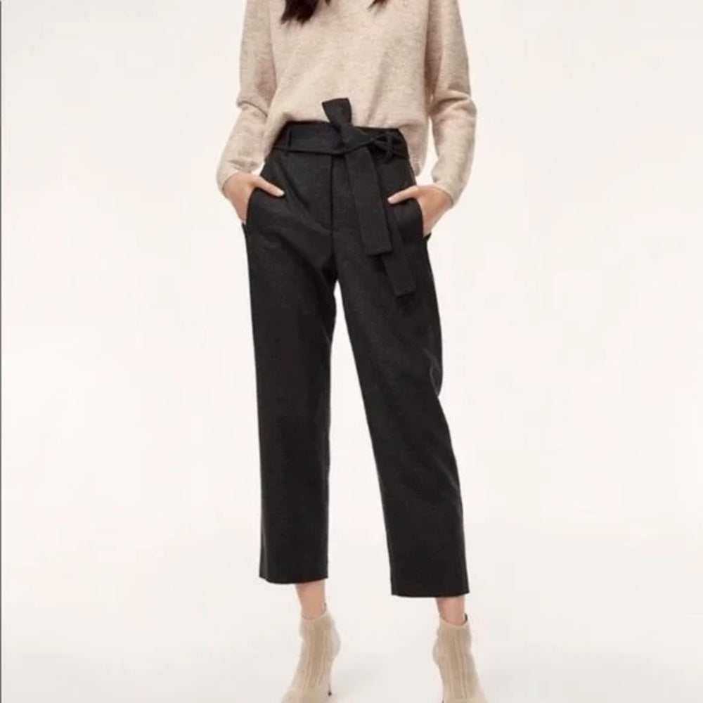 Wilfred Jallade cashmere Wool Tie Front Pant, size 6