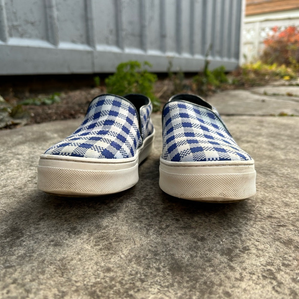 Celine Slip On Checked Shoes, size 37