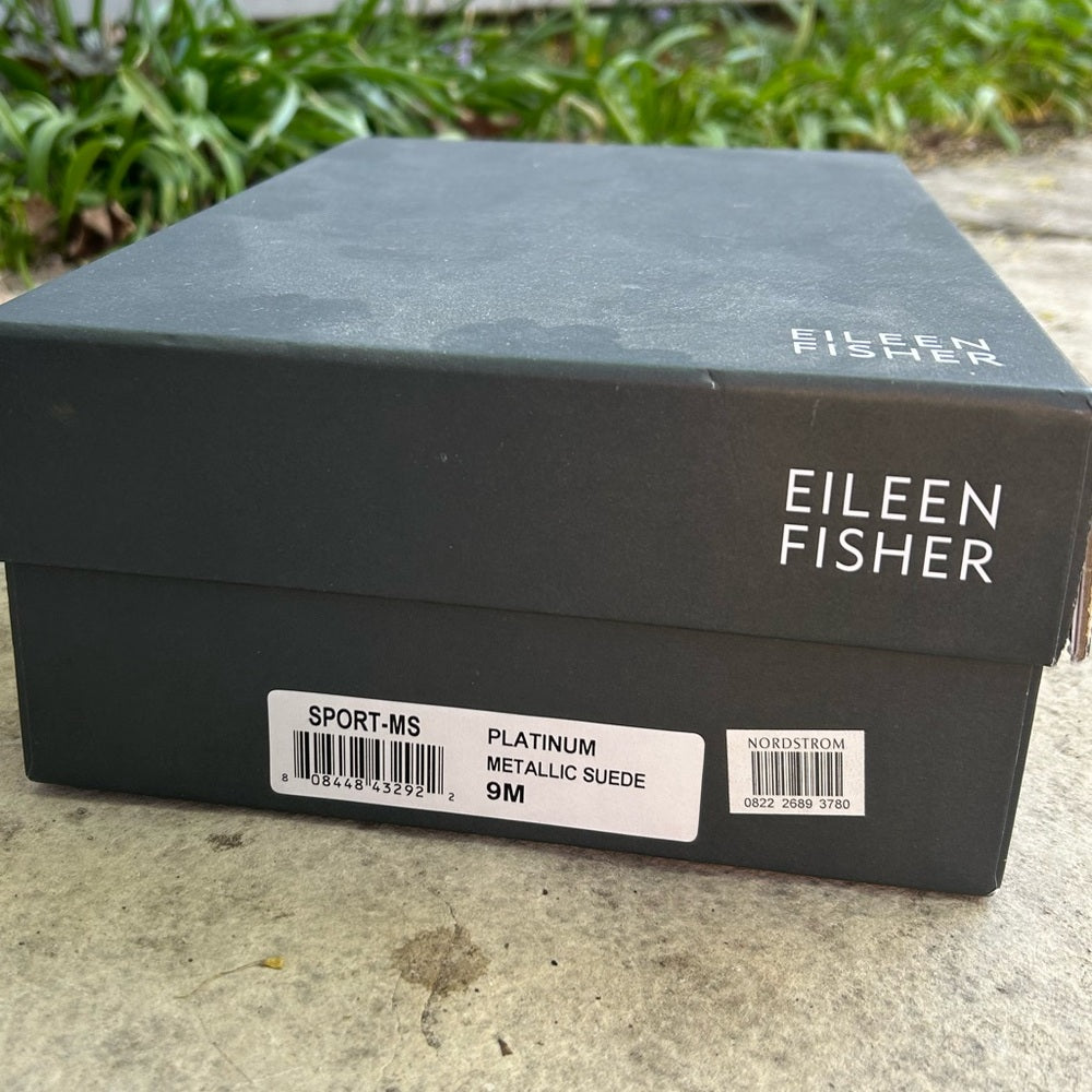 Eileen Fisher Sport Metallic Suede Sneaker Sandal, size 9