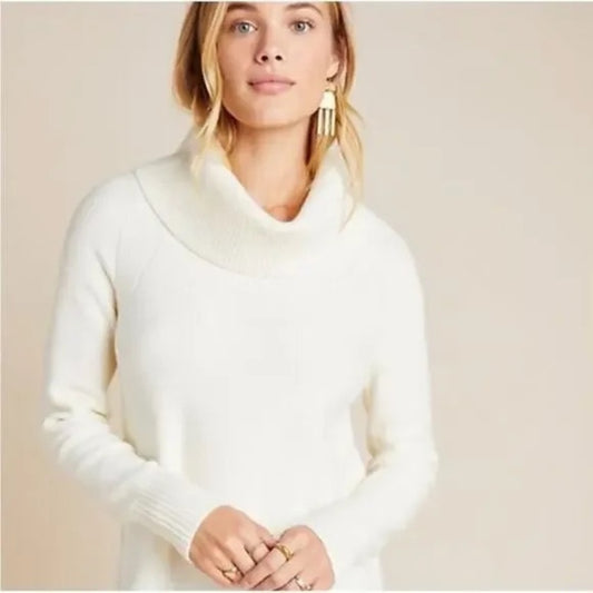 Anthropologie Moth Brenta Cowlneck Tunic Sweater, size M