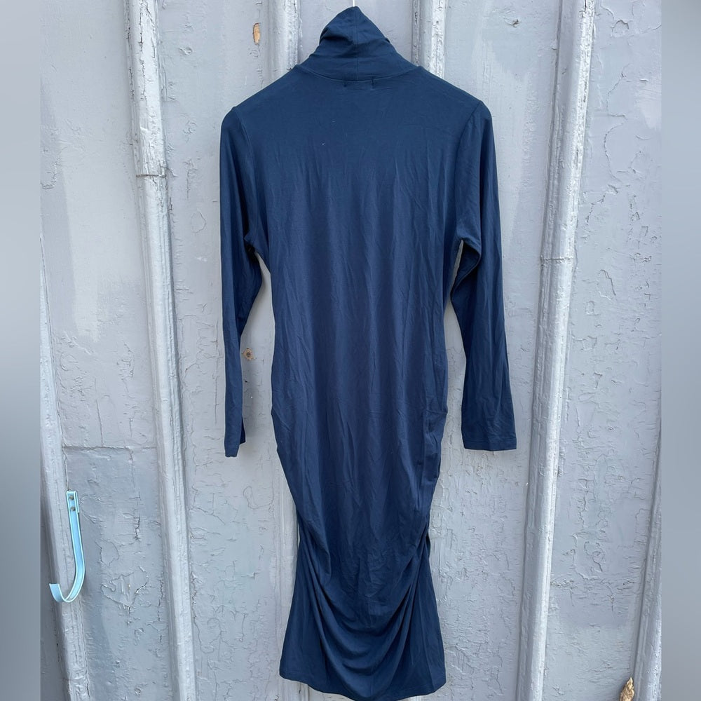 Cutler Mock Turtleneck t-shirt maternity dress, size Large
