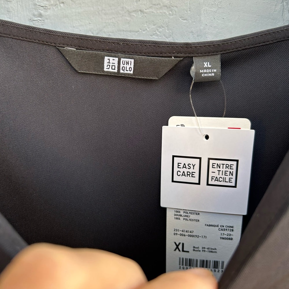 Uniqlo Bundle x 2 Drape Camisole, BNWT, Orange/Black, size XL
