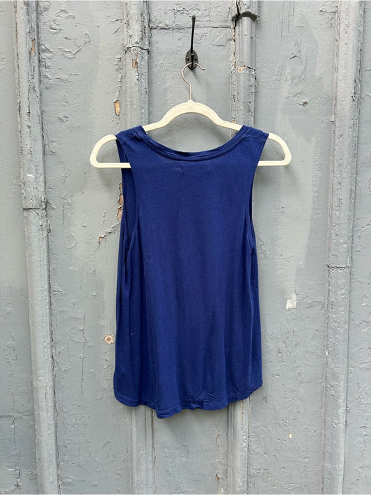 Spiritual Gangster Blue “I Love Savasana” Tank, size M
