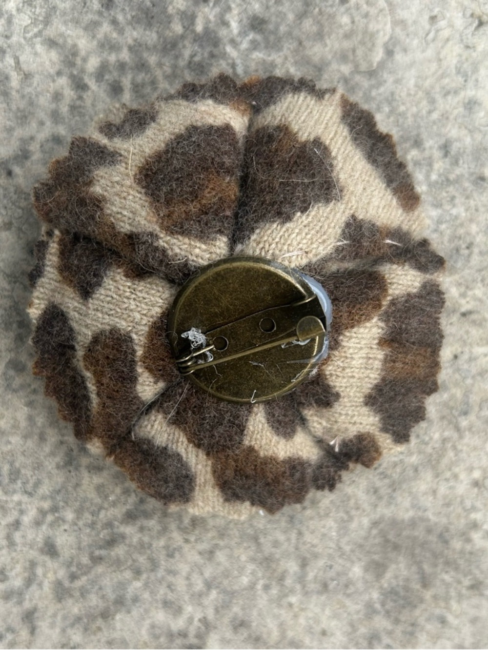 Vintage Cashmere Floral Brooch