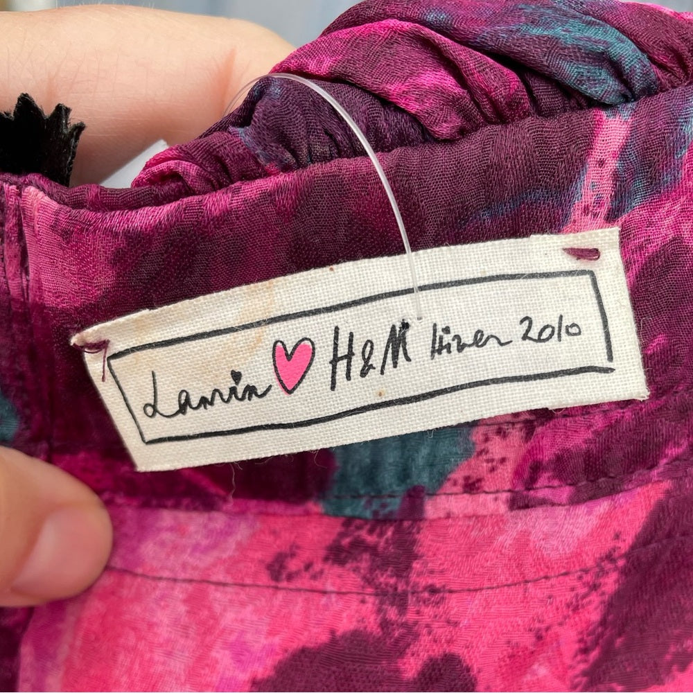 Lanvin x H&M Silk Tiered Dress no 9, size 6