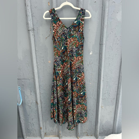 Made in Nepal Silk dress, BNWT, one size (small)