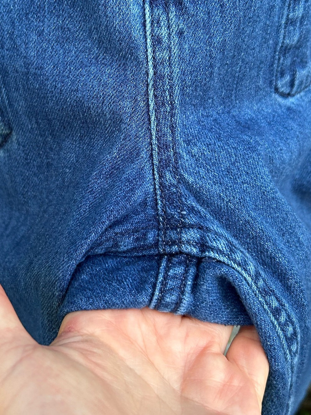 Everlane The Short Sleeve Denim Coverall, size 6