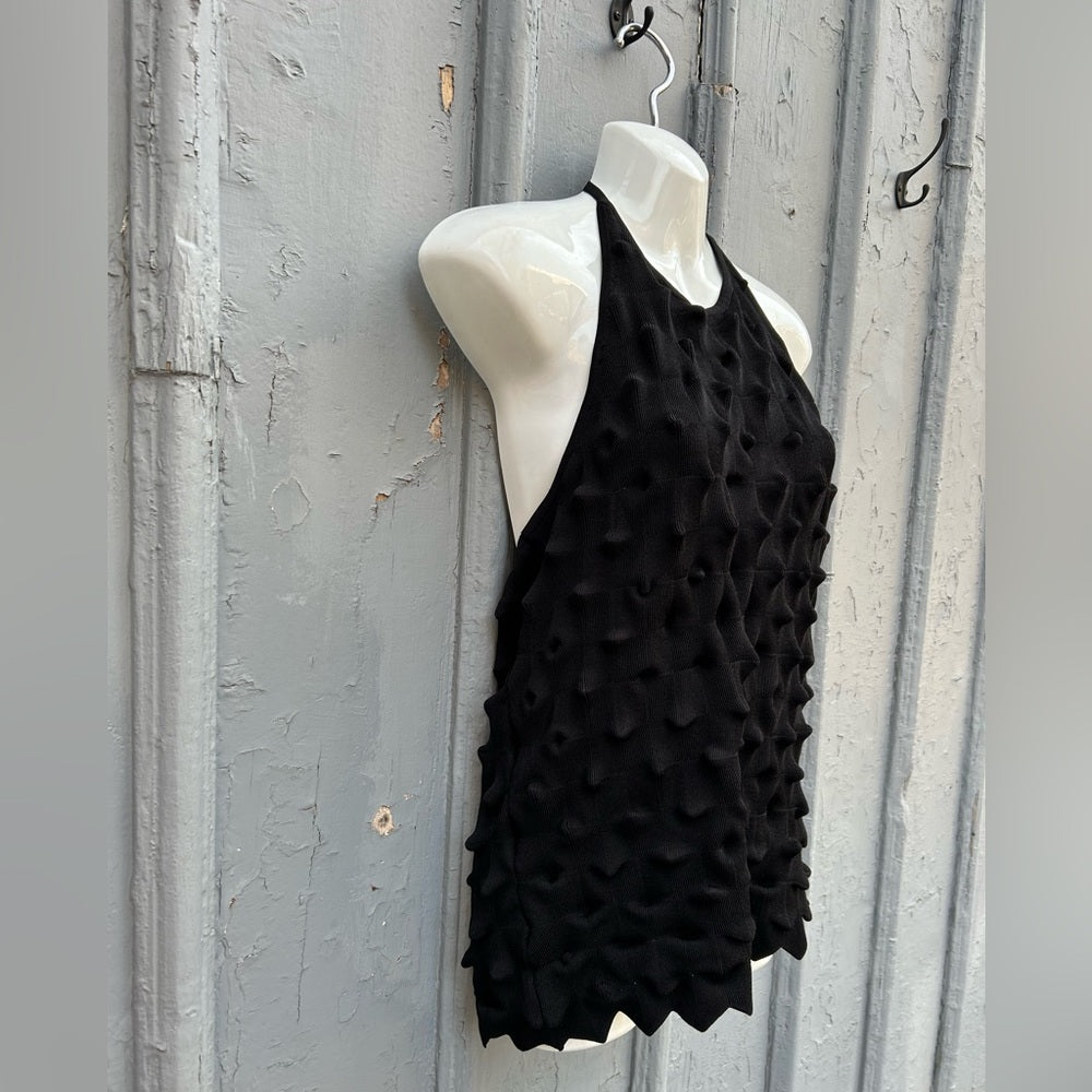 Adolpho Dominguez Black Knit Tank, BNWT, Large