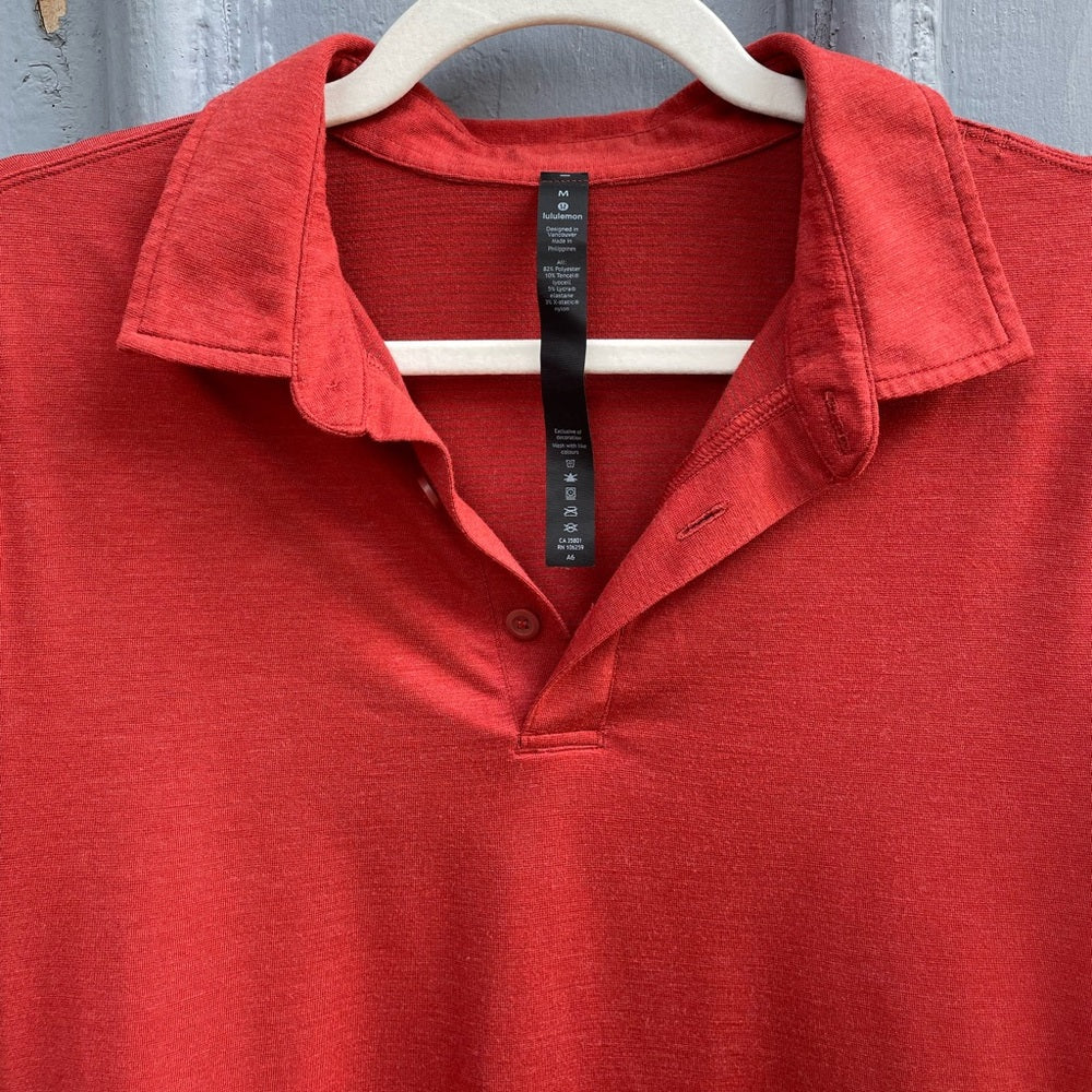 Lululemon Evolution Short Sleeve Polo Shirt, Size M