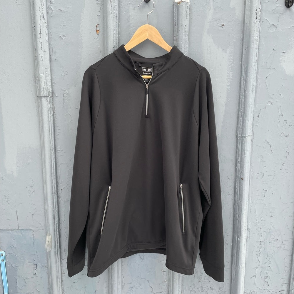 Adidas climalite long sleeve 1/4 zip pullover shirt, size XL