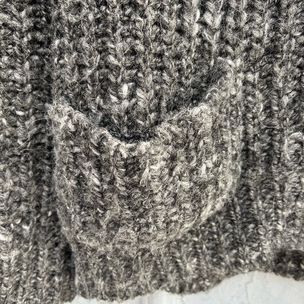 Wilfred Free Wool Alpaca Zip Front Sweater, size Xs (Fits oversized)