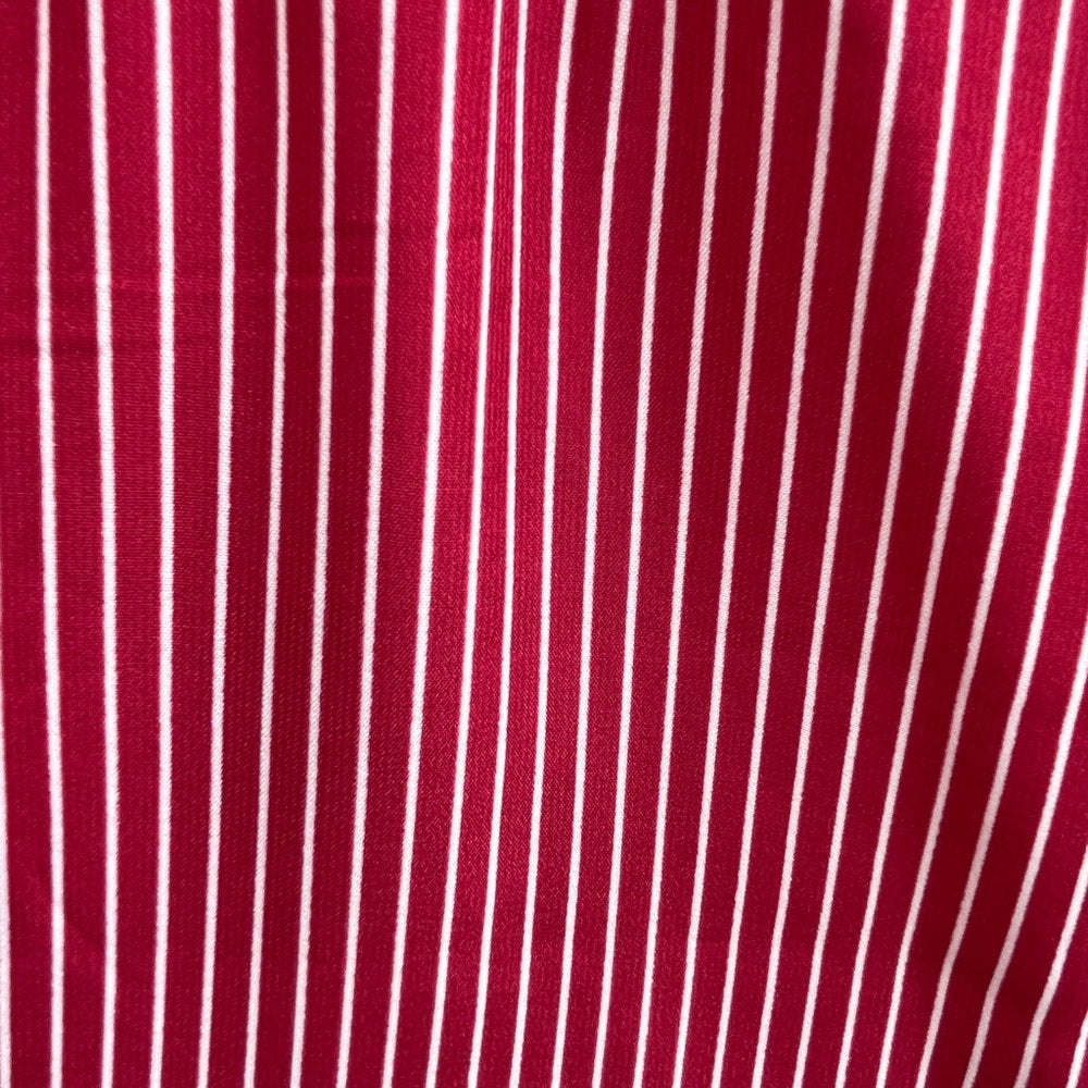 Hilary Macmillan Red Pin Stripe Jumpsuit Romper, size XS