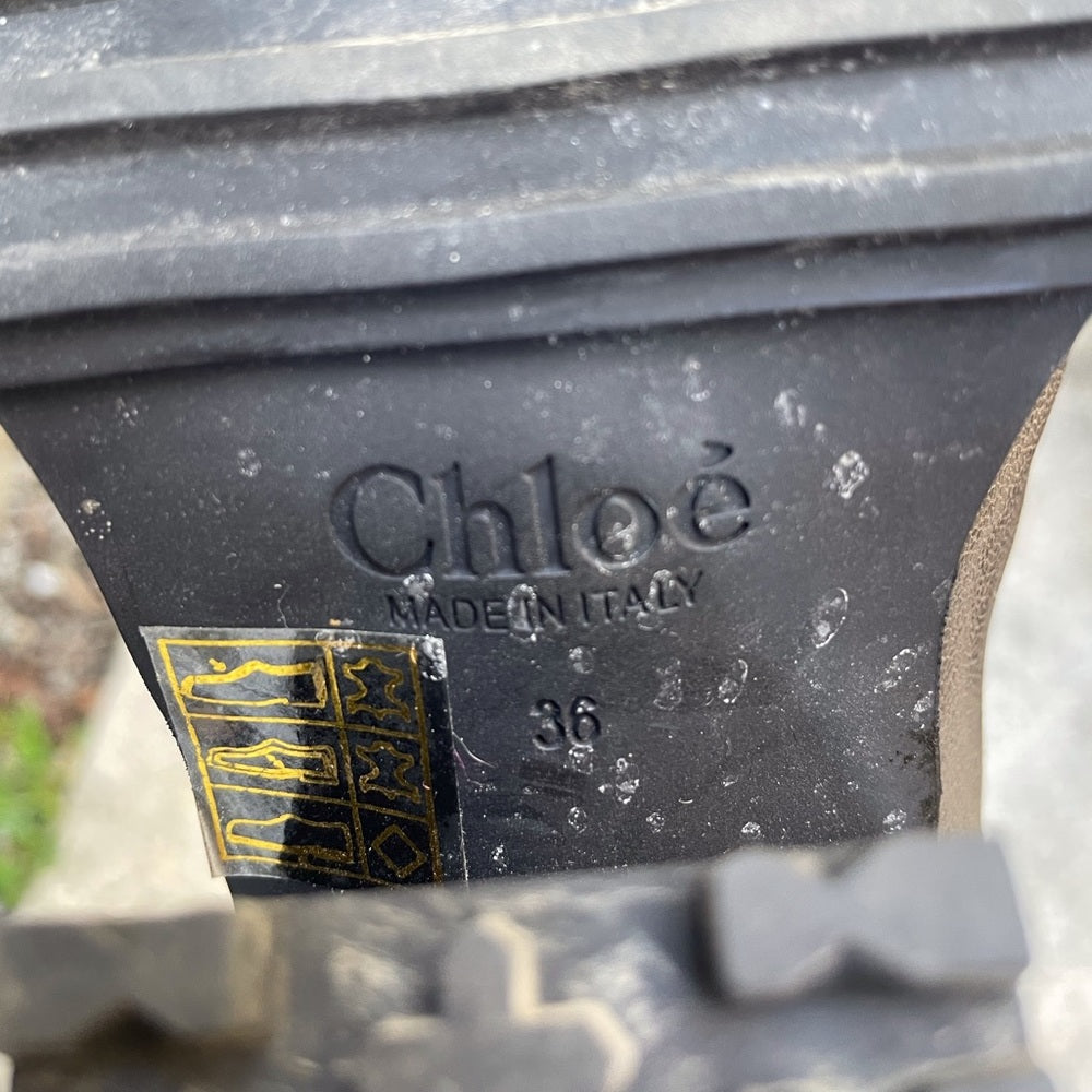 Chloe Rylee shearling Ankle boots, size 36