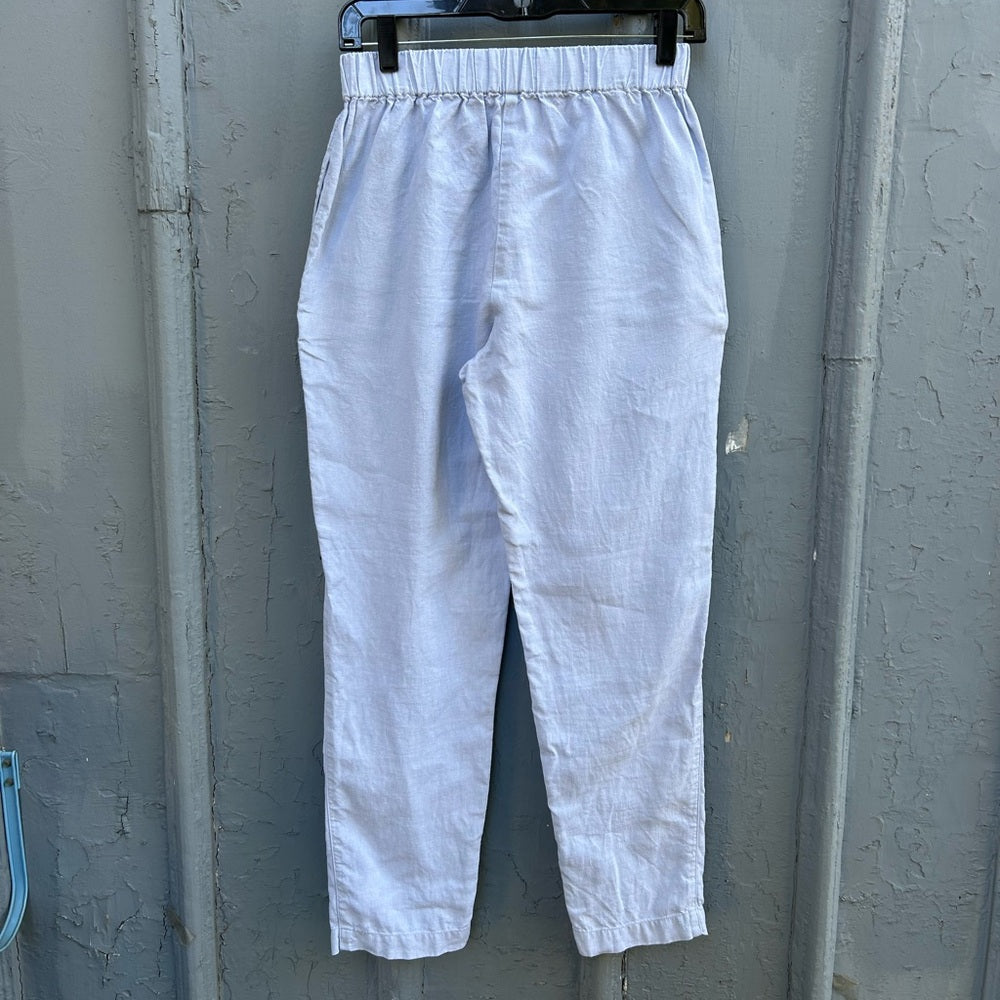Not Perfect Linen blue Genova pants, size 6